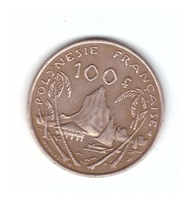Moneda Polinezia Franceza 100 francs/franci 1996, stare foarte buna, curata
