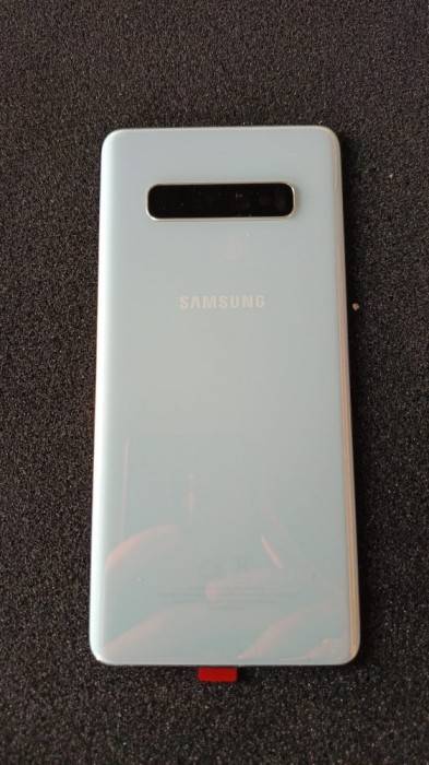 Capac Original Samsung Galaxy S10+ cu Geam Camera (SH) BLUE