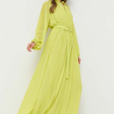 Beatrice B rochie culoarea verde, maxi, evazati