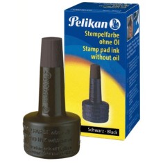 Tus stampila neuleios 28 ml negru Pelikan