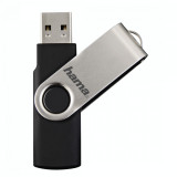 Memorie USB Hama 108071 Rotate USB 2.0 128GB Negru / Argintiu