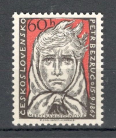 Cehoslovacia.1957 90 ani nastere P.Bezruc-scriitor XC.258