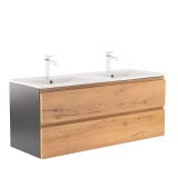 Vario Pull 120 dulap de bază cu chiuvetă stejar antracit