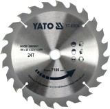 Disc fierastrau wolfram pentru lemn 190 mm x 24T YATO