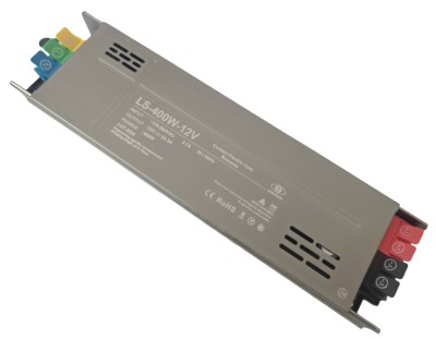 Sursa de alimentare slim pentru sisteme LED LS-400W12V, 400W, 12V DC, 33.3A, carcasa aluminiu, control inteligent, slow soft start, IP20 foto