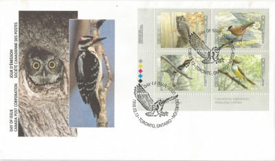 Canada, Păsări, FDC, 1998 foto