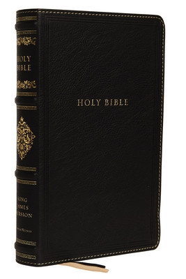 Kjv, Sovereign Collection Bible, Personal Size, Genuine Leather, Black, Thumb Indexed, Red Letter Edition, Comfort Print: Holy Bible, King James Versi