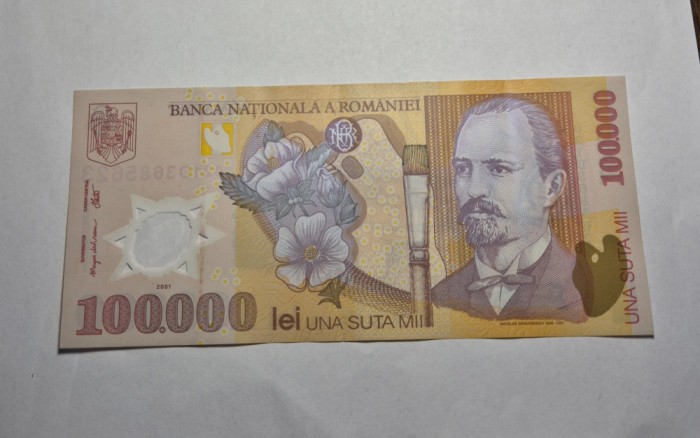 100000 lei 2001 XF