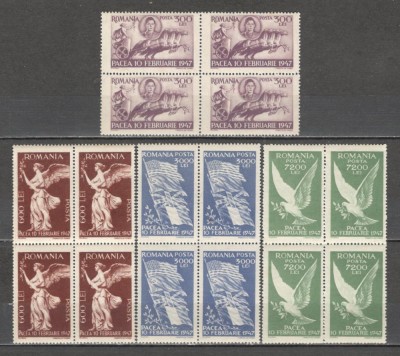 Romania.1947 Pacea bloc 4 TR.548 foto