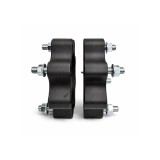 Distantier ATV 30 mm 4x110 centrare 90.2 cu 8 piulite M10x1.25 set 2 bucati aluminiu forjat negru Cod: DST8001