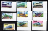 MONGOLIA 1997, Locomotive, serie neuzata, nedant., MNH