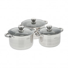 Set oale inox Bohmann, 6 piese, capace sticla, Argintiu foto