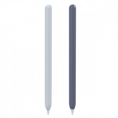 Set Huse Pencil Sleeve 2x pentru Stylus Pen Apple Albastru inchis si Albastru deschis foto