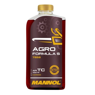 Ulei MANNOL Agro Formula S - 1 Litru, Sintetic 2-Takt (Utilizare Intensiva, Fara Fum) foto