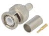Mufă BNC Tată Drept 50&Omega; Crimp PTFE Aurită
