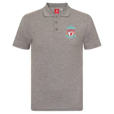 FC Liverpool tricou polo Crest grey - M foto