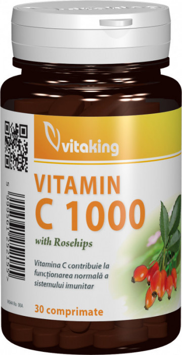 Vitamina c 1000mg macese 30cpr