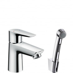 Baterie Lavoar, Hansgrohe Talis E Cu Dus Tip Bideu Pentru Igiena Intima, 26.71729000.Hg, Ventil Push-Open, 5 L/Min foto