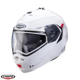 Cumpara ieftin Casca modulabila pentru scuter - motocicleta (flip-up) Caberg model Duke X SV alb metalic lucios Pinlock ready &ndash; lentila Pinlock inclusa Alb lucios S