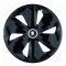 Set 4 capace roti pentru Skoda Nou Alb-Negru, model Roco Black, R14