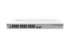 SWITCH MIKROTIK, CRS326-24G-2S+RM, porturi Gigabit x 24, SFP+ x 2, managed, rackabil, carcasa metalica, &quot;CRS326-24G-2S+RM&quot; (timbru verde 2 lei)