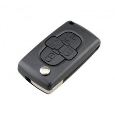 Cheie auto completa compatibila Citroen / Peugeot FSK 4 butoane 434 MHz PCF7941 Chip dupa 2011