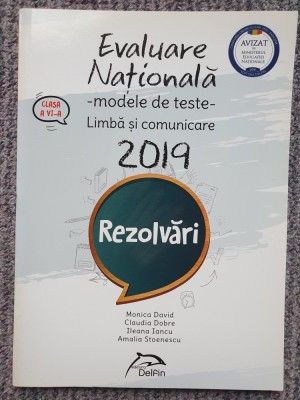 Evaluare Nationala limba si comunicare clasa a VI-a- 2019 Rezolvari 64 pag foto