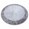 MIRO 51648.803 cerc covor lavabil Marmură anti-alunecare - gri inchis, cerc 120 cm