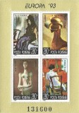 |Romania, LP 1316/1993, Europa &#039;93 - Arta contemporana, bloc dantelat, MNH, Nestampilat
