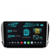 Navigatie Peugeot 208 2008 (2012+), Android 13, X-Octacore 8GB RAM + 256GB ROM, 10.36 Inch - AD-BGX10008+AD-BGRKIT258