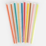 Paie reutilizabile colorate pentru granita si suc, 50 buc, 220 mm, CMCLASS