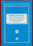 "Norme specifice de securitate a muncii pentru transportul si distributia energiei electrice" - 65 - Bucuresti - 2002