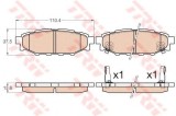 Set placute frana,frana disc SUBARU LEGACY V (BM, BR) (2009 - 2016) TRW GDB3568