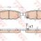 Set placute frana,frana disc SUBARU LEGACY V (BM, BR) (2009 - 2016) TRW GDB3568