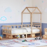 vidaXL Pat de zi cu acoperiș, 90x200 cm, lemn masiv de pin 3282234