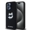 Husa MagSafe pentru Apple iPhone 15 Pro Max, Karl Lagerfeld, Silicone Choupette&#039;s Head, Neagra