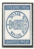 Finlanda 1956 Mi 457 MNH - 100 de ani de timbre