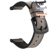 Curea piele, compatibila Huawei Watch Fit 1, cu adaptor dedicat, Gray Dove
