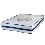 Set Saltea ortopedica, Tulip Super Lux Comfort, 160x200x30cm, fermitate tare, cu plasa de arcuri tip Bonell, sistem de aerisire banda Spaceair, Saltsi