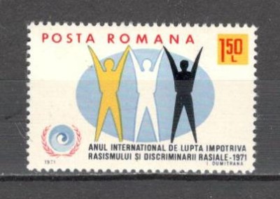 Romania.1971 Anul international impotriva discriminarii rasiale ZR.395 foto