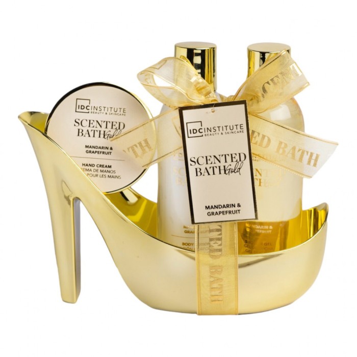 Set 3 produse de ingrijire Scented Gold Shoe, IDC Institute 12119, 410 ml