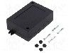 Carcasa ABS, 64mmx91mmx31mm, MASZCZYK - KM-65 BK