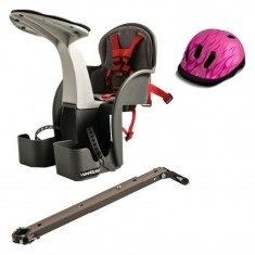 Scaun bicicleta WeeRide, 1-4 ani, maxim 15 kg, tetiera, centura siguranta, model universal, casca protectie Flames foto