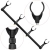 Bara Suport 4 Lansete Pescuit, Buzz Bar Aluminiu 60cm, Rod Pod