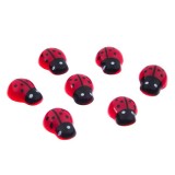 Buburuze din lemn pentru activitati crafts,1.5 cm,50 bucati, Oem