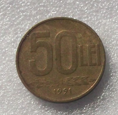 G5. ROMANIA 50 lei 1991 ** foto