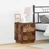 VidaXL Dulap de noapte Stejar fumuriu 39 x 34.5 x 50 cm Lemn compozit 869618