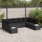 vidaXL Set de canapele pentru grădină 9 pcs Negru 289 x 209 x 85 cm 3355892