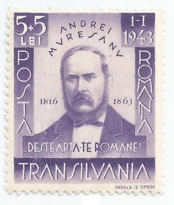 |Romania, LP 149/1942, Andrei Muresanu, MNH