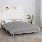 VidaXL Pătură cu greutăți, gri, 220x240 cm, 15 kg, material textil